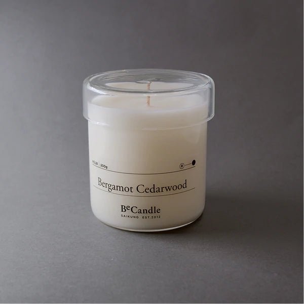 Bergamot Cedarwood BeCandle Scented Candle 200ml – BetterThanFlowers