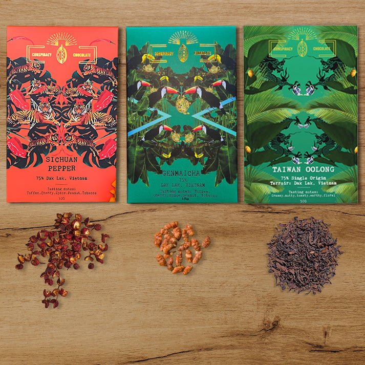 Asian Flavors (NEW) Chocolate Bars by Conspiracy Chocolate - BetterThanFlowers