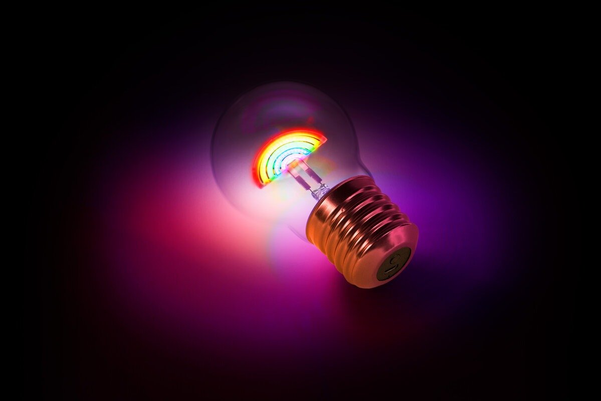 Cordless Rainbow Lightbulb - BetterThanFlowers