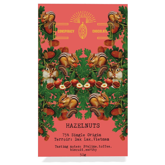 Hazelnuts Chocolate Bars by Conspiracy Chocolate