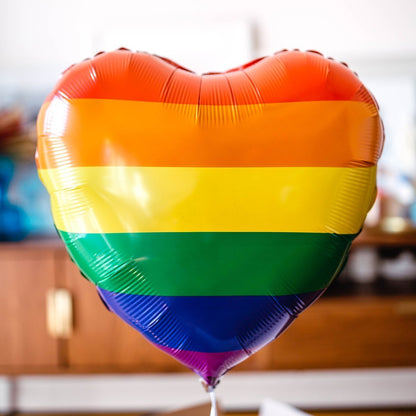 A second Rainbow Heart Shaped Balloon - BetterThanFlowers